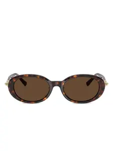 Солнцезащитные очки в овальной оправе Tiffany & Co., зеленый