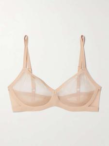 Бюстгальтер с мягкой чашкой из эластичной сетки Commando, бежевый