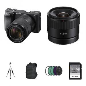 Беззеркальная камера Sony a6400 Mirrorless Camera with 11mm and 18-135mm Lenses and