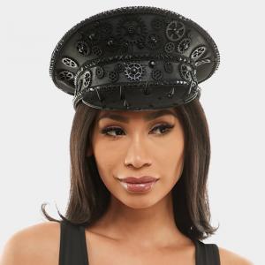 Рыбацкая шляпа в стиле стимпанк FASHNZFAB, черный