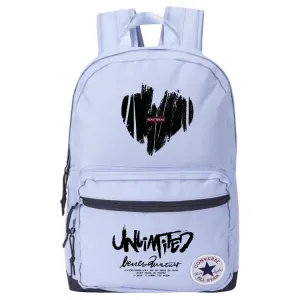 Converse Полиэстеровый рюкзак среднего размера светло-дымчатый голубой, Heart