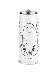 Mr. & Mrs. Panda Бутылка для воды Happy Cactus без надписи, белого цвета