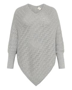 KAFFE CURVE Кейп в светло-сером цвете