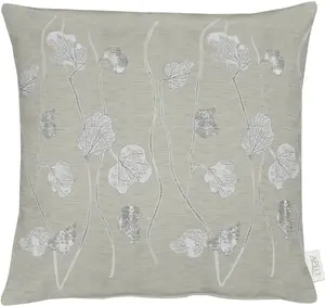 АПЕЛЬТ декоративная подушка "1113", чехол с наполнителем, 1 шт APELT 45х45 см, цвет leinen + geblümt