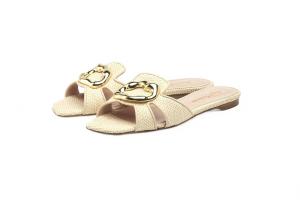 Женские сандалии Alvara Natural Raffia Slide в натуральном цвете рафии Rupert Sanderson