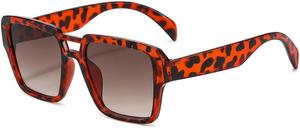 Солнцезащитные очки Melrose Retro Square Pilot для женщин и мужчин, модные, в стиле 70-х, классические, винтажные, увеличенного размера, с защитой от УФ-излучения UV400, Torose/Brown