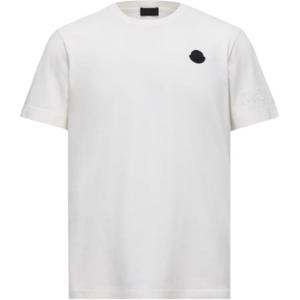 Футболка с нашивкой-логотипом Moncler, белый