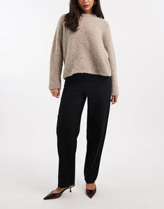 Узкие джинсы-бочонки French Connection черного цвета