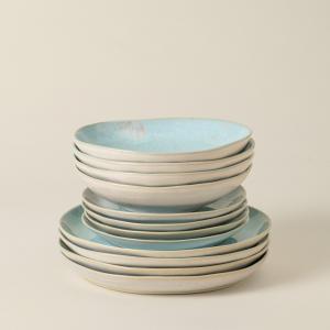 Набор посуды EIVISSA из 12 предметов, кремового и пастельно-голубого цвета, на 4 персоны Costa Nova, кремовый/пастельно-голубой