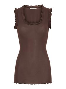 Топ Seamless Basic Flounce, темно-коричневый