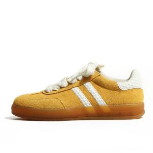 GULIA Женские повседневные низкие кроссовки Wear resistant, Lightweight, Breathable, And Non slip желто-белые, цвет Yellow White