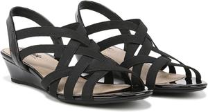 Сандалии LifeStride Yung Strappy Wedge Sandals, черный