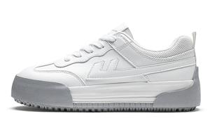 WARRIOR Нескользящие, износостойкие, легкие, низкие кроссовки для скейтбординга, женские, белые, серые