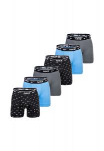 Трусики-боксеры из хлопка стрейч на каждый день, 6 шт. в упаковке NIKE, цвет Schwarz Grau Blau