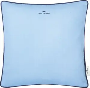 TOM TAILOR HOME декоративная подушка "Dove Signature", с окантовкой, чехол без наполнения, 1 шт 60х40 см, лазурный/голубой/синий
