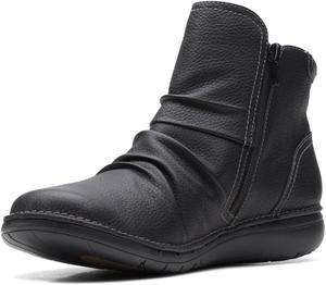 Женские ботильоны Clarks Un Loop Top, 2-Schwarz Leder