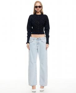 Женский свитер-рубашка с блестками Lioness, Onyx Floral