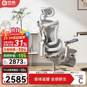 Эргономичное кресло SIHOO Doro C500 Cloud White Space Base (6-е поколение)