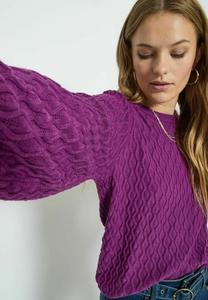 Джемпер PUFF SLEEVE PEPPERCORN, фиолетовый