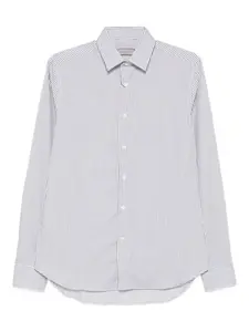 Полосатая рубашка с длинными рукавами Canali, синий