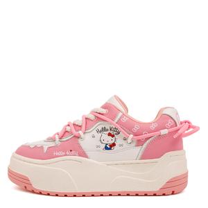 Туфли для скейтборда Hello Kitty устойчивые к истиранию увеличивающие рост низкие женские Sanrio, розовый