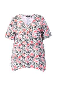 Рубашка Ulla Popken, красный/светло-красный/черный