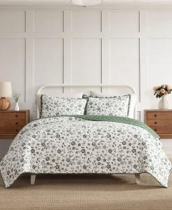 Комплект постельного белья Miranda Cotton из 3 предметов, размер King Laura Ashley, Olive Green