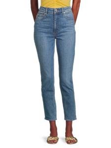 Укороченные джинсы Eden High Rise Slim Fit Derek Lam 10 Crosby, цвет Medium Dark