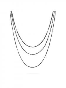 LIEBESKIND BERLIN Колье Sparkling With Layers черного цвета