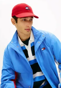 Бейсболка с волнистым логотипом Tommy Jeans, Sapphire Red