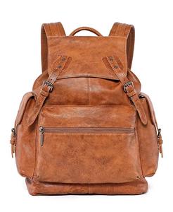 Женский рюкзак Bryan из натуральной кожи OLD TREND, коричневый/бежевый