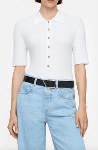 Поло с коротким рукавом белое CLOSED