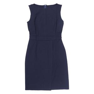 Женское платье-карандаш с запахом без рукавов и лодочкой для офиса Inspire Chic, Navy Blue
