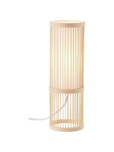 Настольная лампа Nori ⌀ 12 см в натуральном/белом цвете Brilliant
