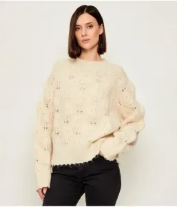 Свитер oversize fit Silvian Heach, бежевый