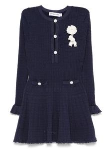 Платье крючком Self-Portrait, синий