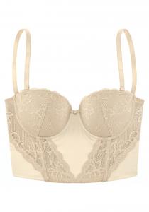 Бюстгальтер-балконет LASCANA, бежевый