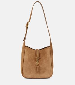 Плечевая сумка Supple Baby из мягкой замши Le 5 à 7 Saint Laurent, Golden Leaf