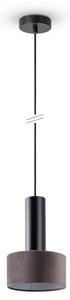 Подвесной светильник Paco Home Veluta, черный - темно-серый - серый металлик