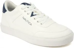 Мужская повседневная обувь Nautica, классические низкие лоферы на шнуровке, модные кроссовки - в стандартных и широких размерах, белый