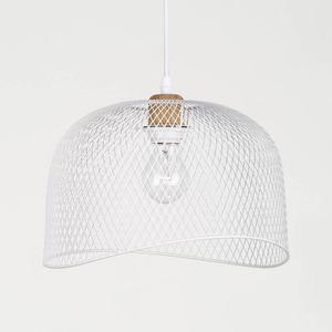 Подвесной светильник Nova Luce Lyron, сосна / алюминий - 1 пламя - белый