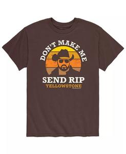 Мужская футболка «Йеллоустоун Не заставляй меня отправлять RIP» AIRWAVES