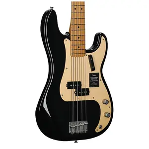 Электрический бас Fender Vintera II '50s Precision, грифа из клена (с чехлом), черный