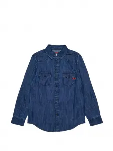 Джинсовый топ с карманом Diesel Kids, синий