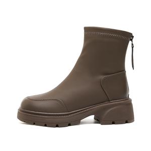 Bull charm Коричневые женские ботильоны без подкладки, цвет Brown Unlined