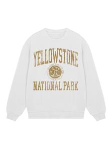 Толстовка F4NT4STIC US National Parks Yellowstone Wyoming, белый