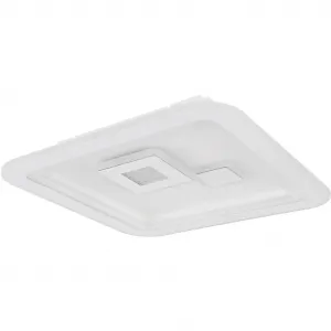 Потолочный светильник LED VALERIA LED-модуль 1 шт. теплый белый - холодный белый, потолочная лампа, дизайнерский светильник, гостиная, спальня Globo Lighting, белый