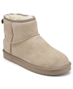 Женские удобные повседневные ботильоны Wonders с круглым носком Earth, Taupe Suede