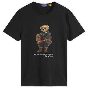 Футболка с праздничным медведем Polo Ralph Lauren, Polo Black
