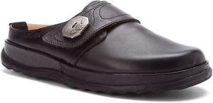 Унисекс сабо Haflinger Charlotte из премиальной кожи для дома и улицы, черный